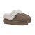 CLOUDY FLATFORM FUR MULES - COCOA
